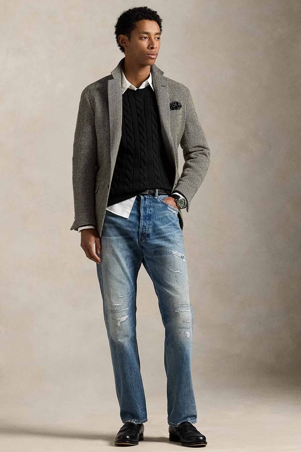 Polo Ralph Lauren Yuvarlak Yaka Saç Örgü Triko