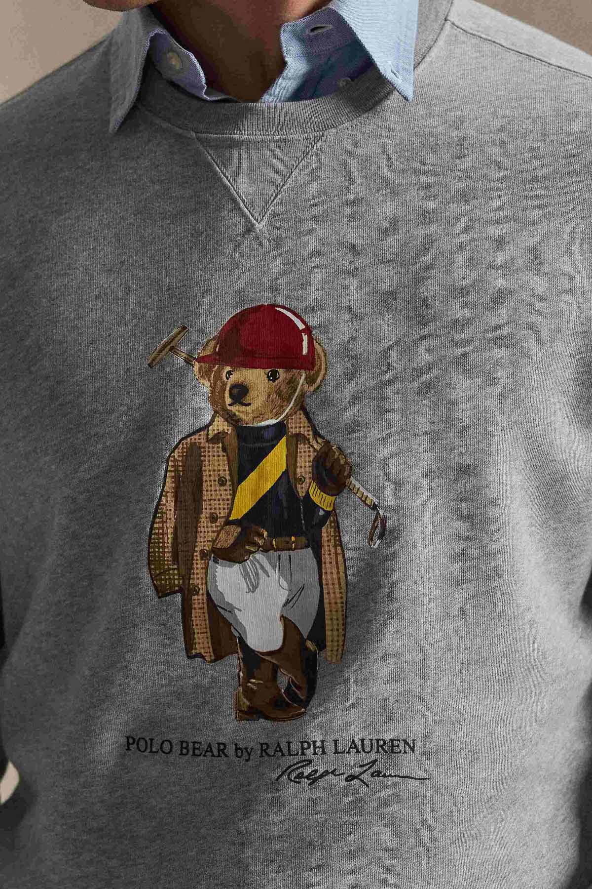 Polo Ralph Lauren Regular Fit Polo Bear Şardonlu Sweatshirt