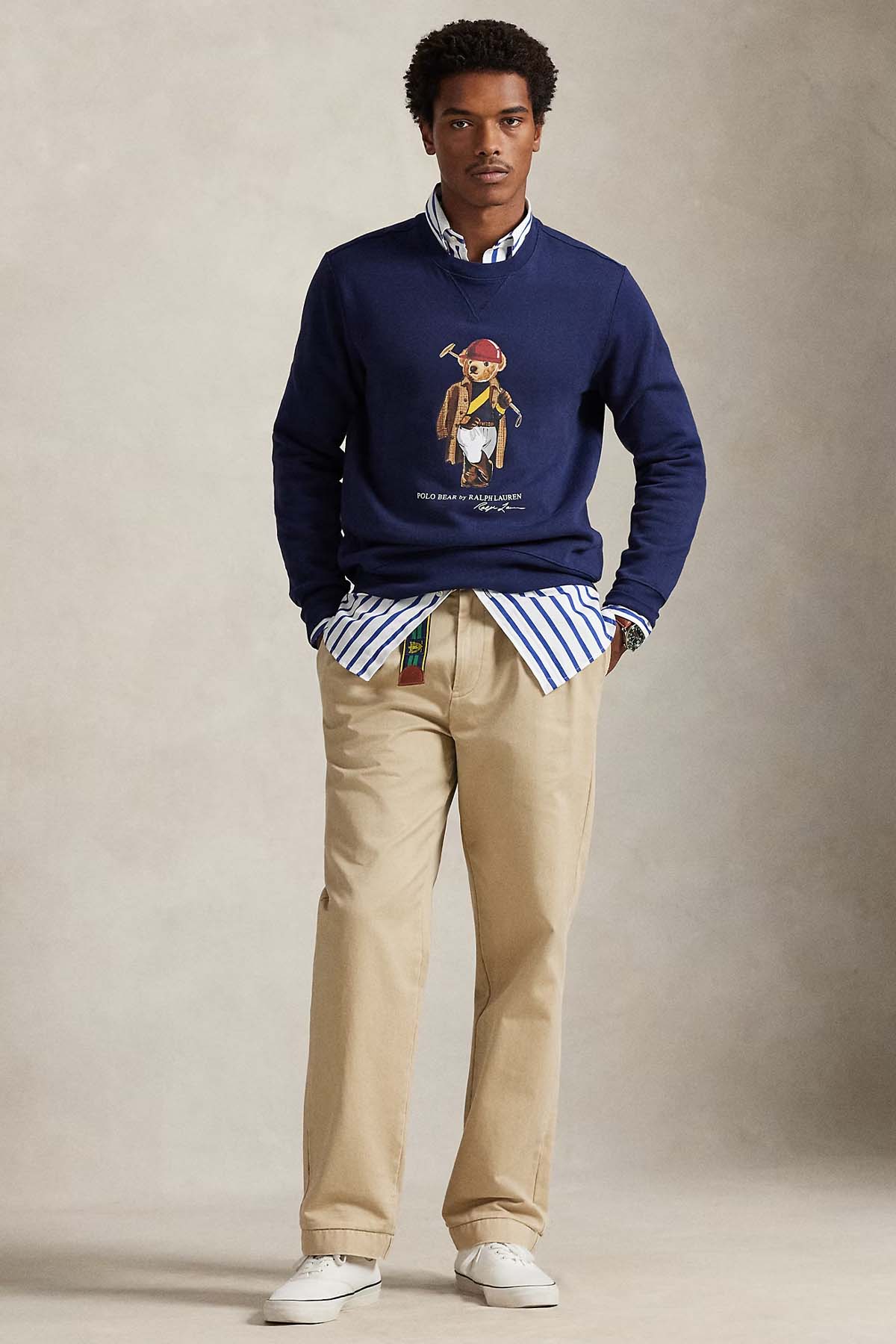 Polo Ralph Lauren Regular Fit Polo Bear Şardonlu Sweatshirt