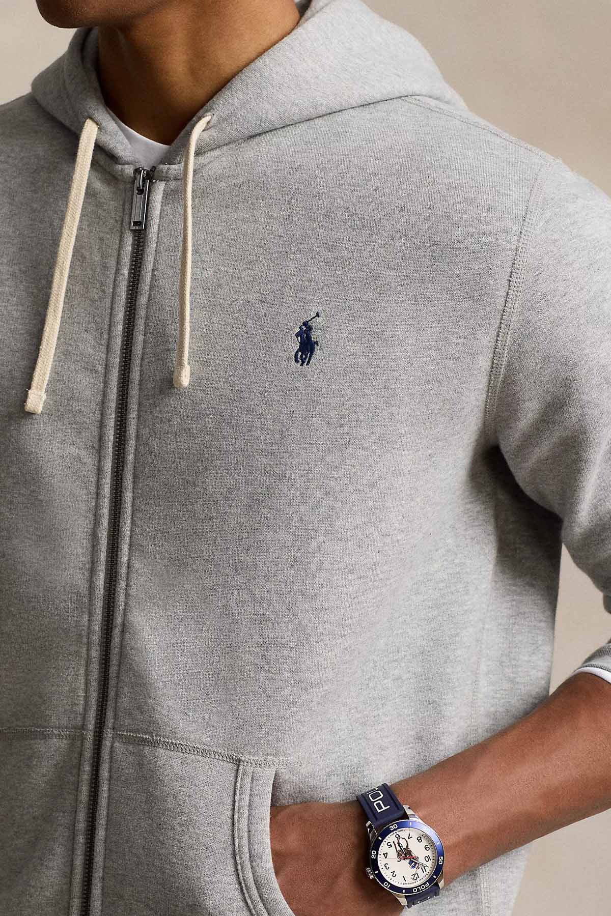 Polo Ralph Lauren Fermuarlı Kapüşonlu Şardonlu Sweatshirt Ceket-Ceket-Libas