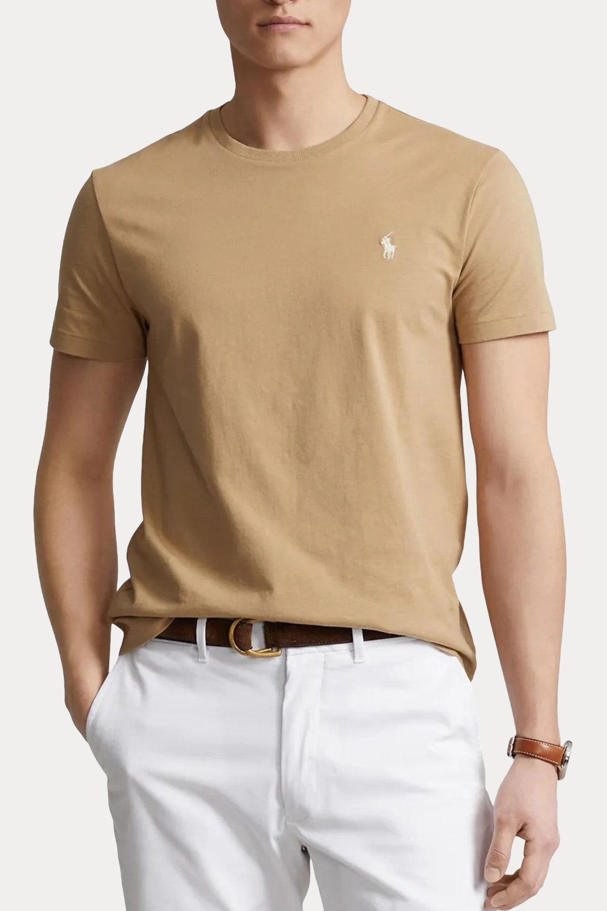 Polo Ralph Lauren Custom Slim Fit Yuvarlak Yaka T-shirt