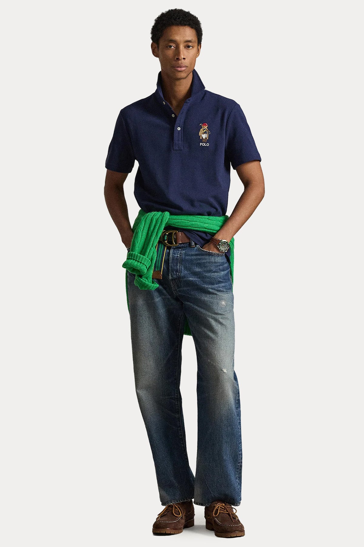 Polo Ralph Lauren Regular Fit Polo Bear Polo Yaka T-shirt