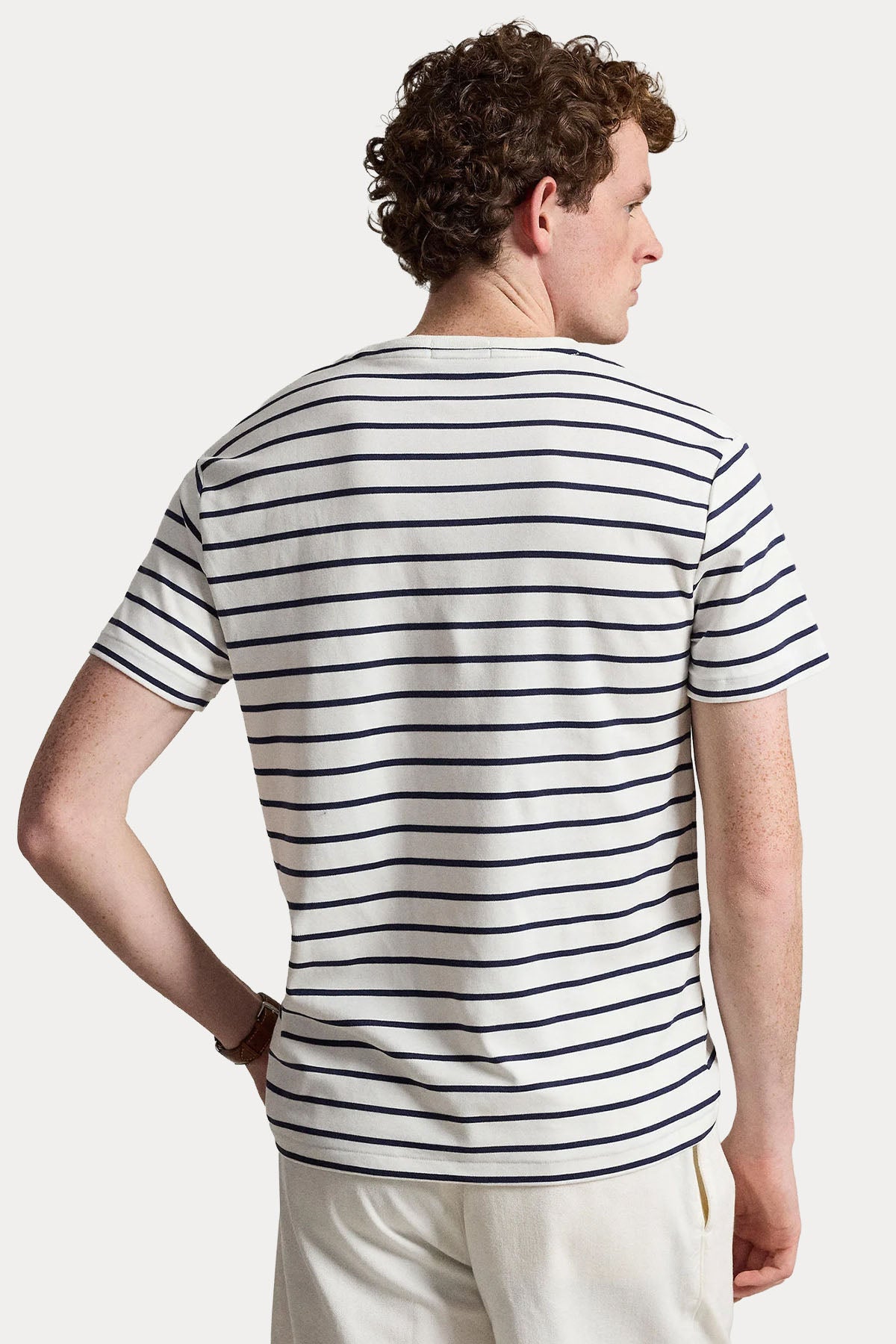 Polo Ralph Lauren Regular Fit Logolu Çizgili T-shirt-T-shirt-Libas