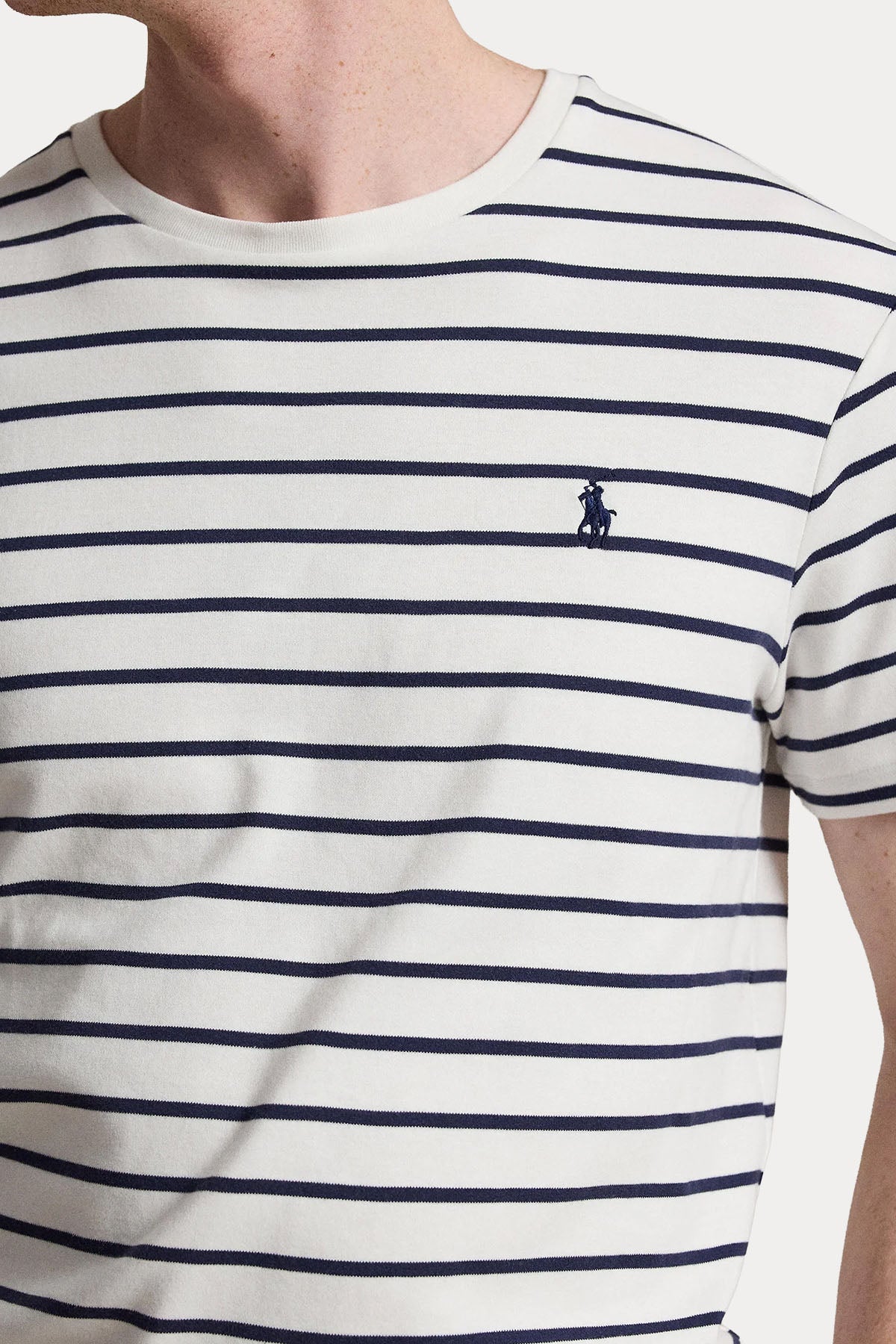 Polo Ralph Lauren Regular Fit Logolu Çizgili T-shirt-T-shirt-Libas