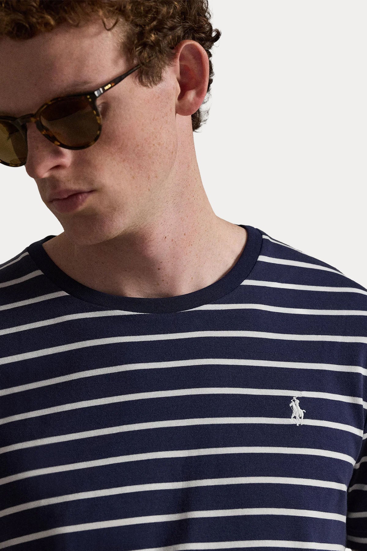 Polo Ralph Lauren Regular Fit Logolu Çizgili T-shirt-T-shirt-Libas