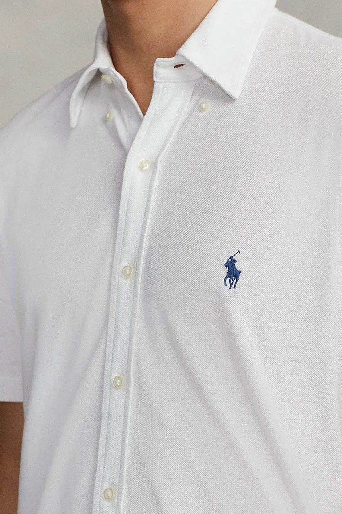 Polo Ralph Lauren Custom Fit Featherweight Mesh Kısa Kollu Gömlek-Gömlek-Libas