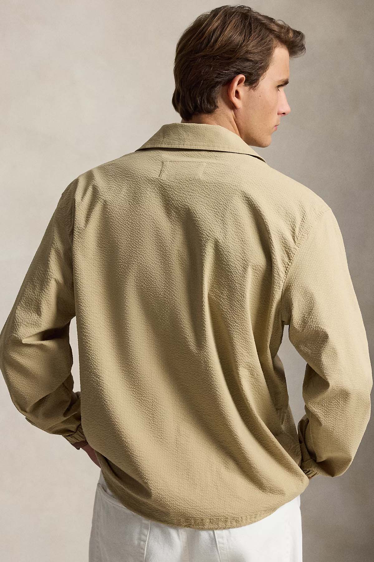 Polo Ralph Lauren Regular Fit Gofre Kumaş Cep Detaylı Streç Gömlek Ceket-Ceket-Libas