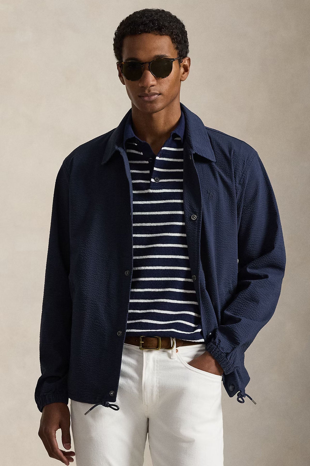 Polo Ralph Lauren Regular Fit Gofre Kumaş Cep Detaylı Streç Gömlek Ceket