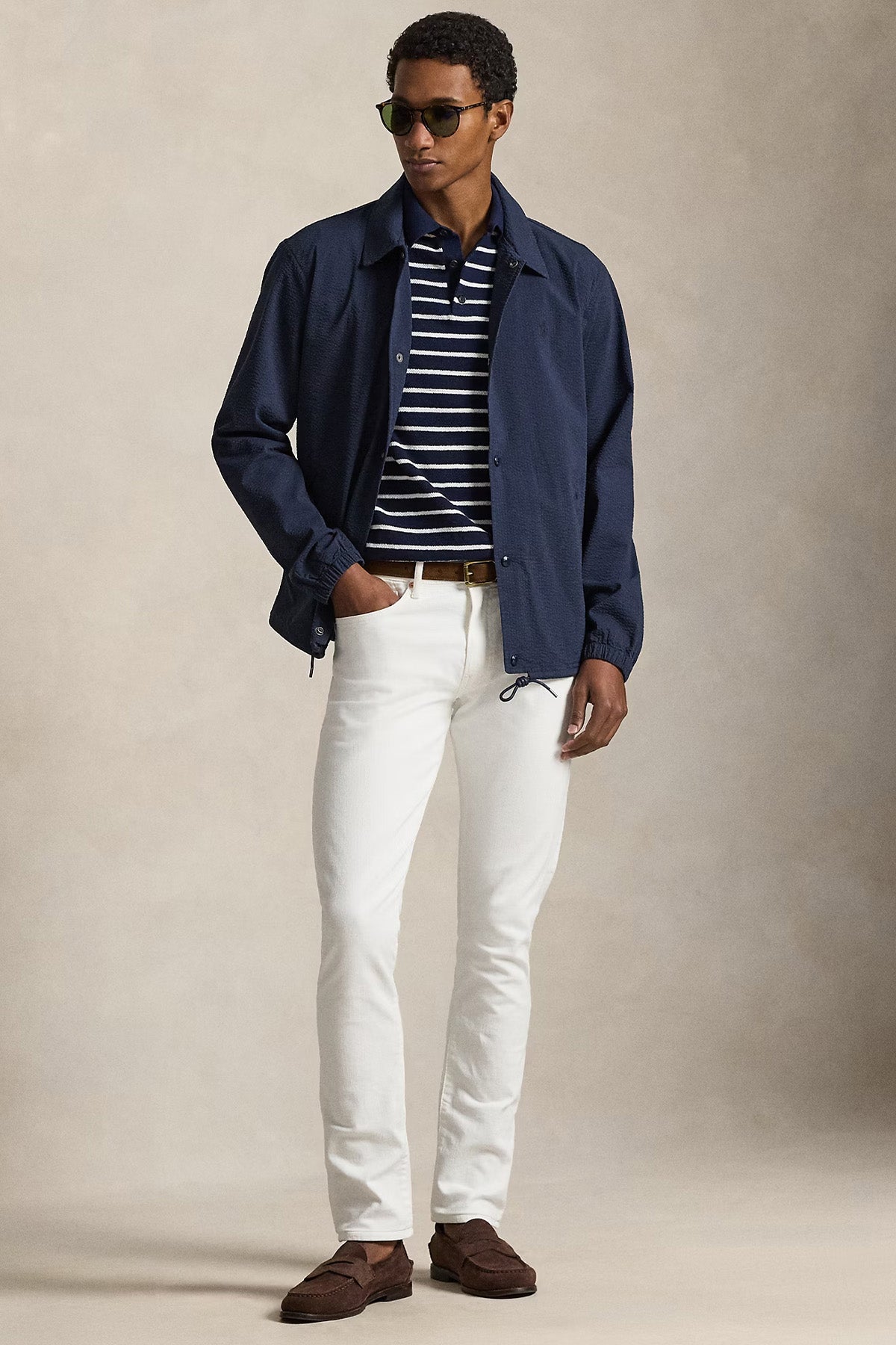 Polo Ralph Lauren Regular Fit Gofre Kumaş Cep Detaylı Streç Gömlek Ceket-Ceket-Libas