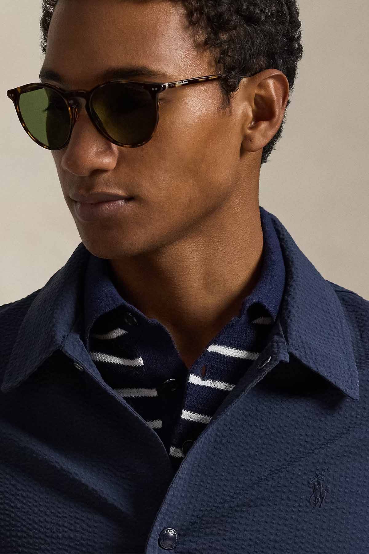 Polo Ralph Lauren Regular Fit Gofre Kumaş Cep Detaylı Streç Gömlek Ceket-Ceket-Libas