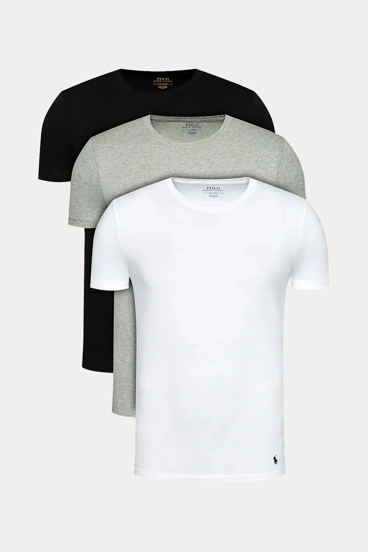 Polo Ralph Lauren 3'lü Paket Yuvarlak Yaka T-shirt Set