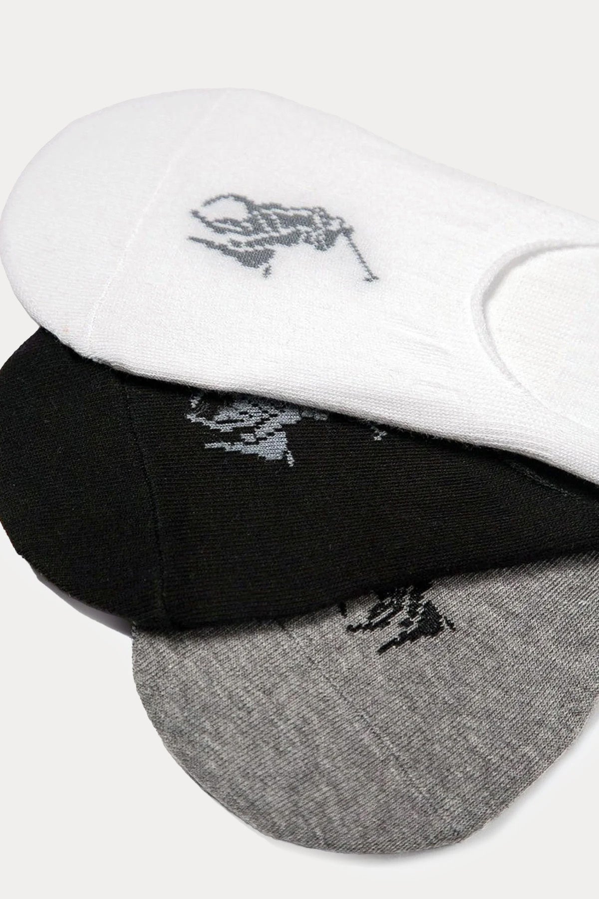 Polo Ralph Lauren Erkek 3'lü Paket Babet Çorap Seti-Çorap-Libas