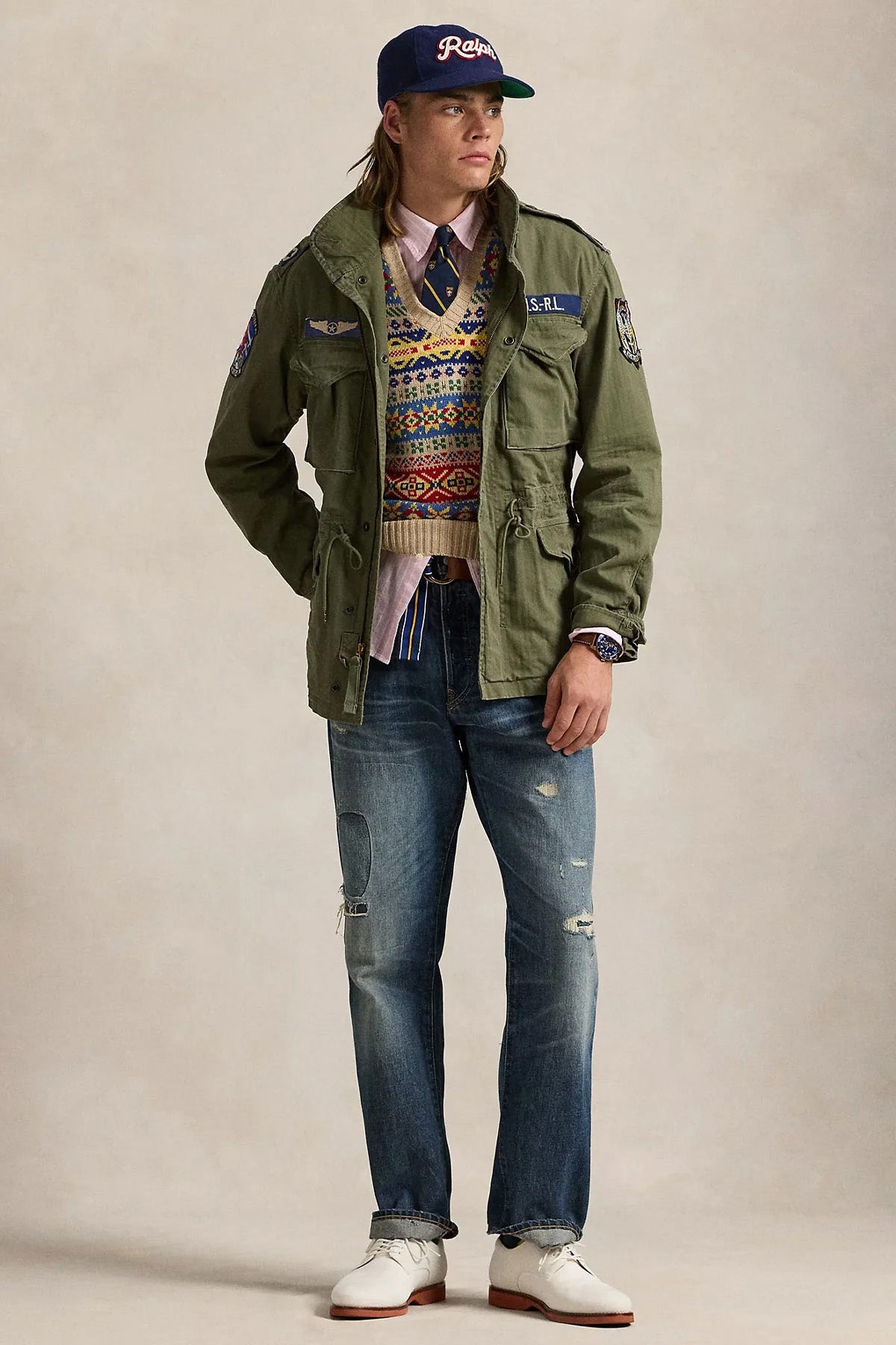 Polo Ralph Lauren Logolu Beli Büzgülü Safari Mont Ceket-Ceket-Libas