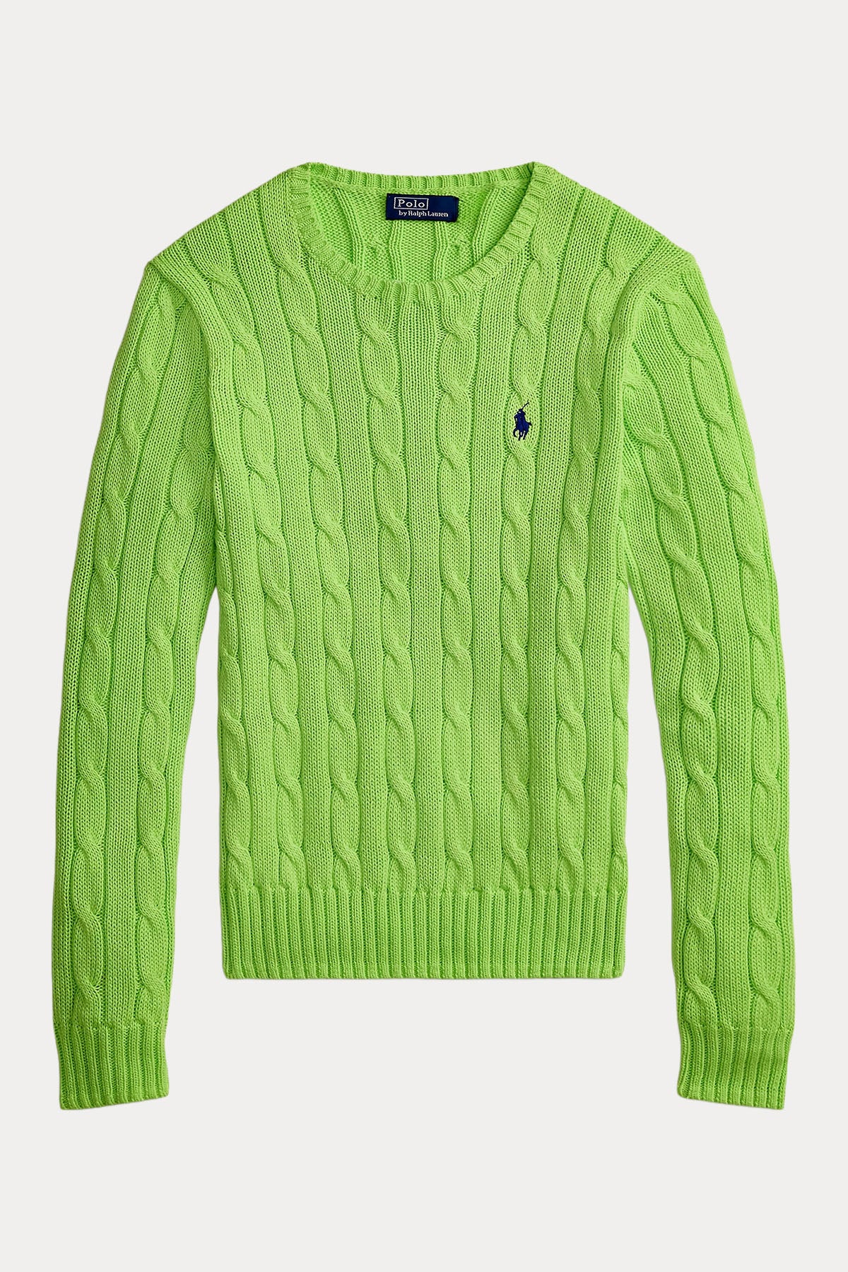 Polo Ralph Lauren Slim Fit Yuvarlak Yaka Saç Örgü Triko