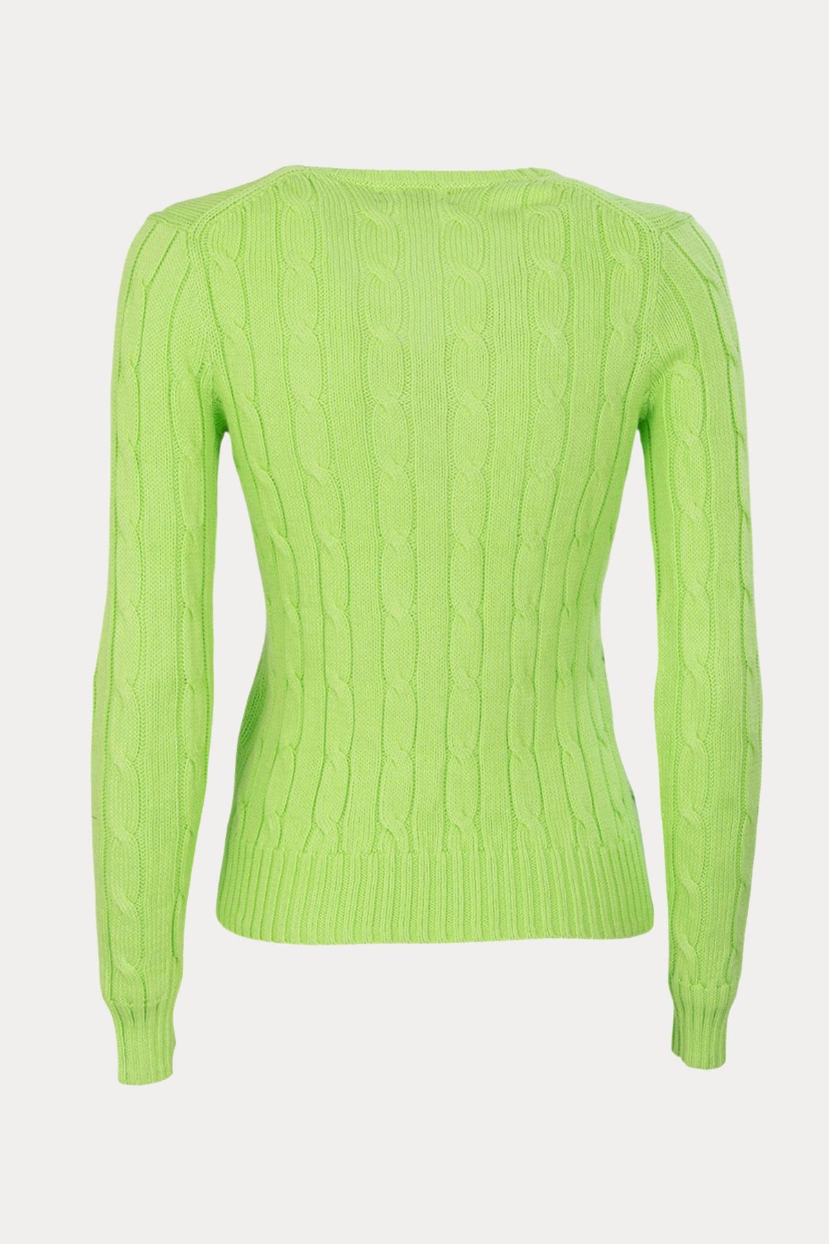 Polo Ralph Lauren Slim Fit V Yaka Saç Örgü Triko