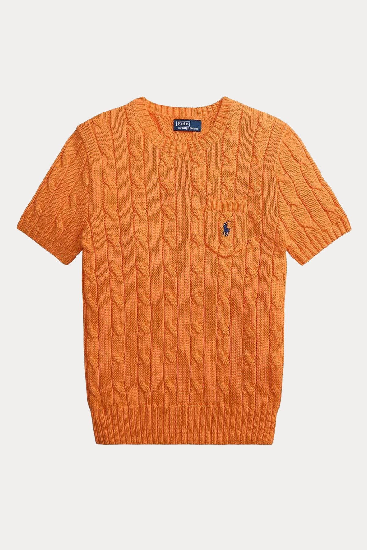 Polo Ralph Lauren Slim Fit Cep Detaylı Saç Örgü Triko