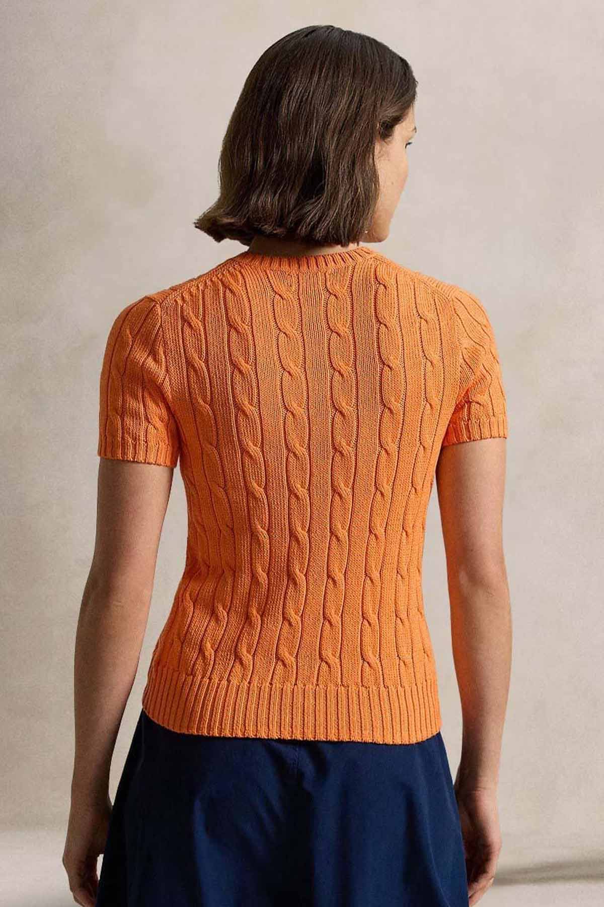 Polo Ralph Lauren Slim Fit Cep Detaylı Saç Örgü Triko-Triko-Libas