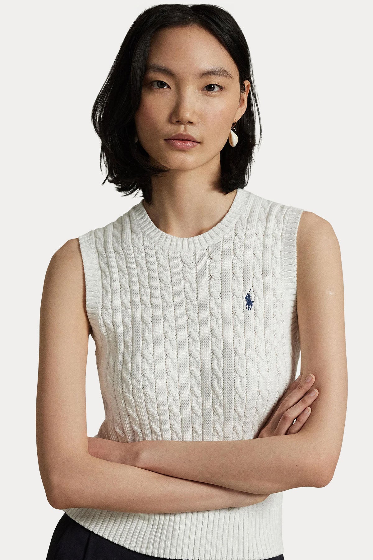 Polo Ralph Lauren Slim Fit Kolsuz Saç Örgü Triko-Triko-Libas
