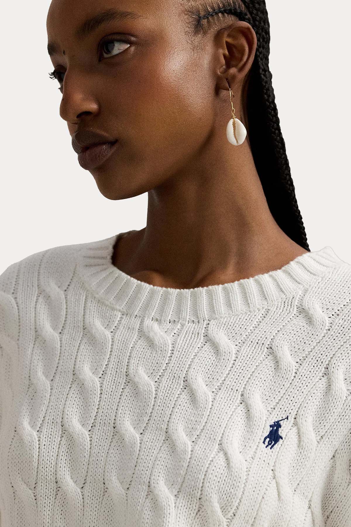Polo Ralph Lauren Relaxed Fit Saç Örgü Triko-Triko-Libas
