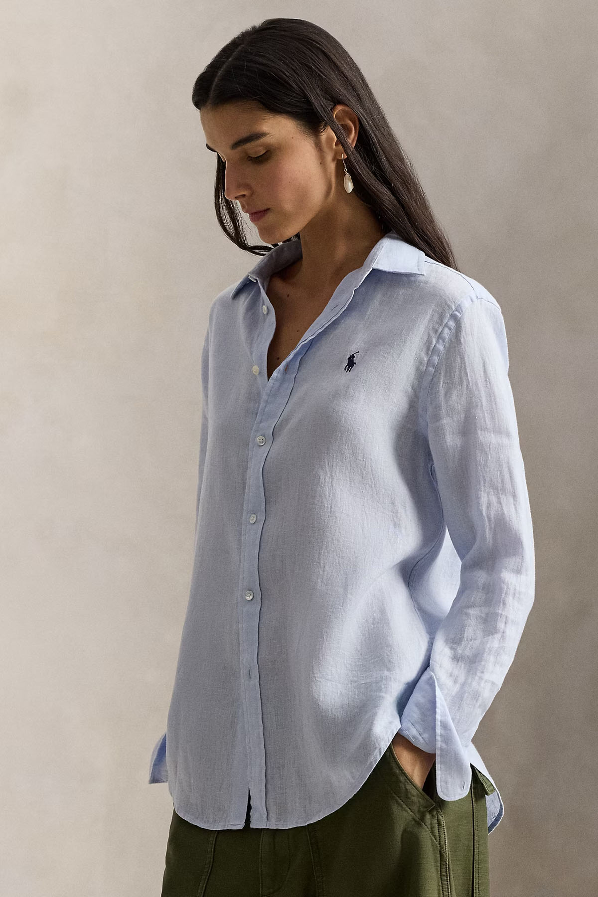 Polo Ralph Lauren Classic Fit Keten Gömlek