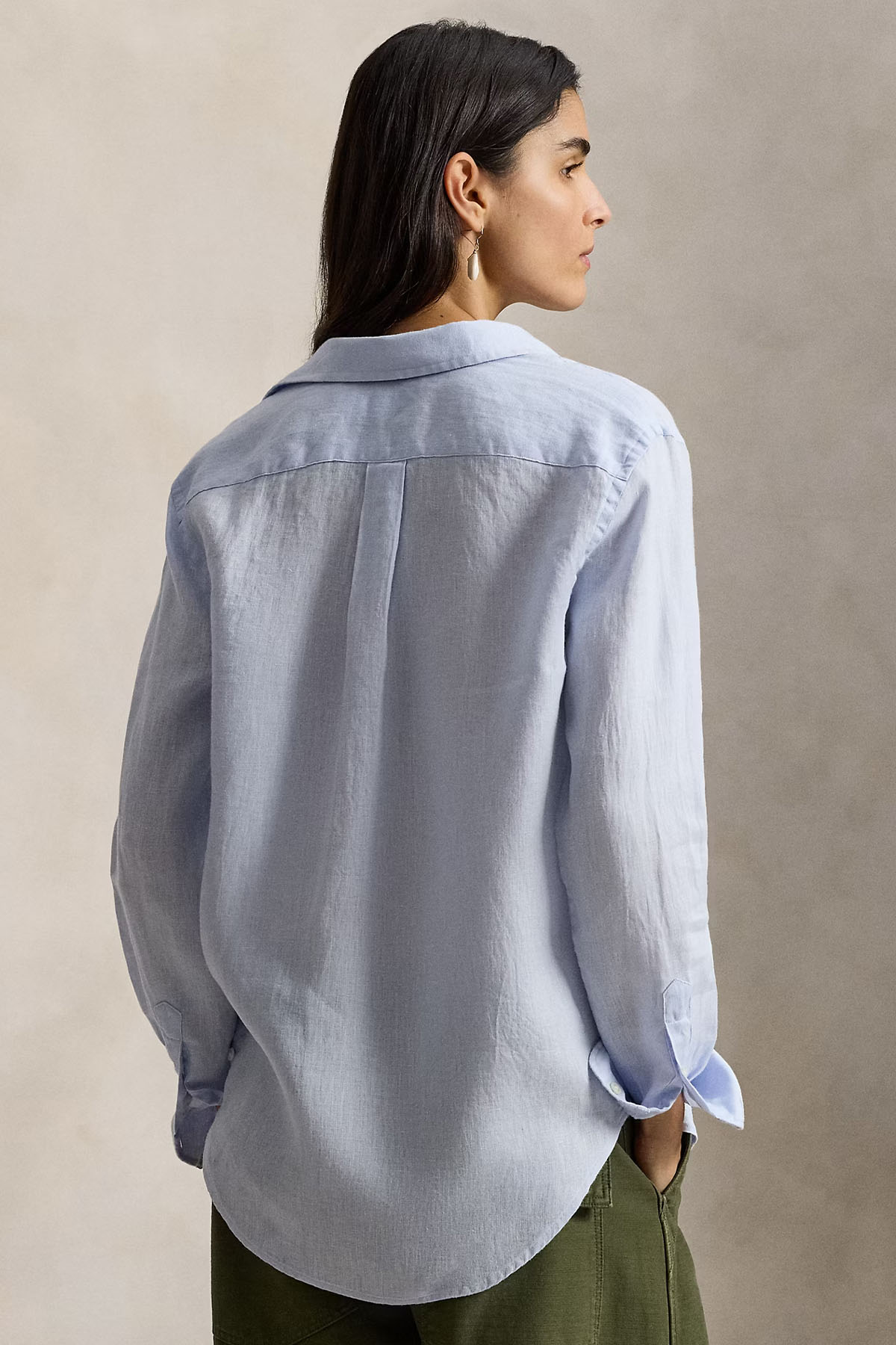 Polo Ralph Lauren Classic Fit Keten Gömlek-Gömlek-Libas