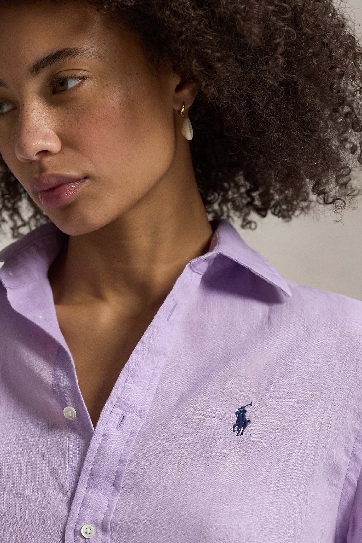 Polo Ralph Lauren Classic Fit Keten Gömlek-Gömlek-Libas