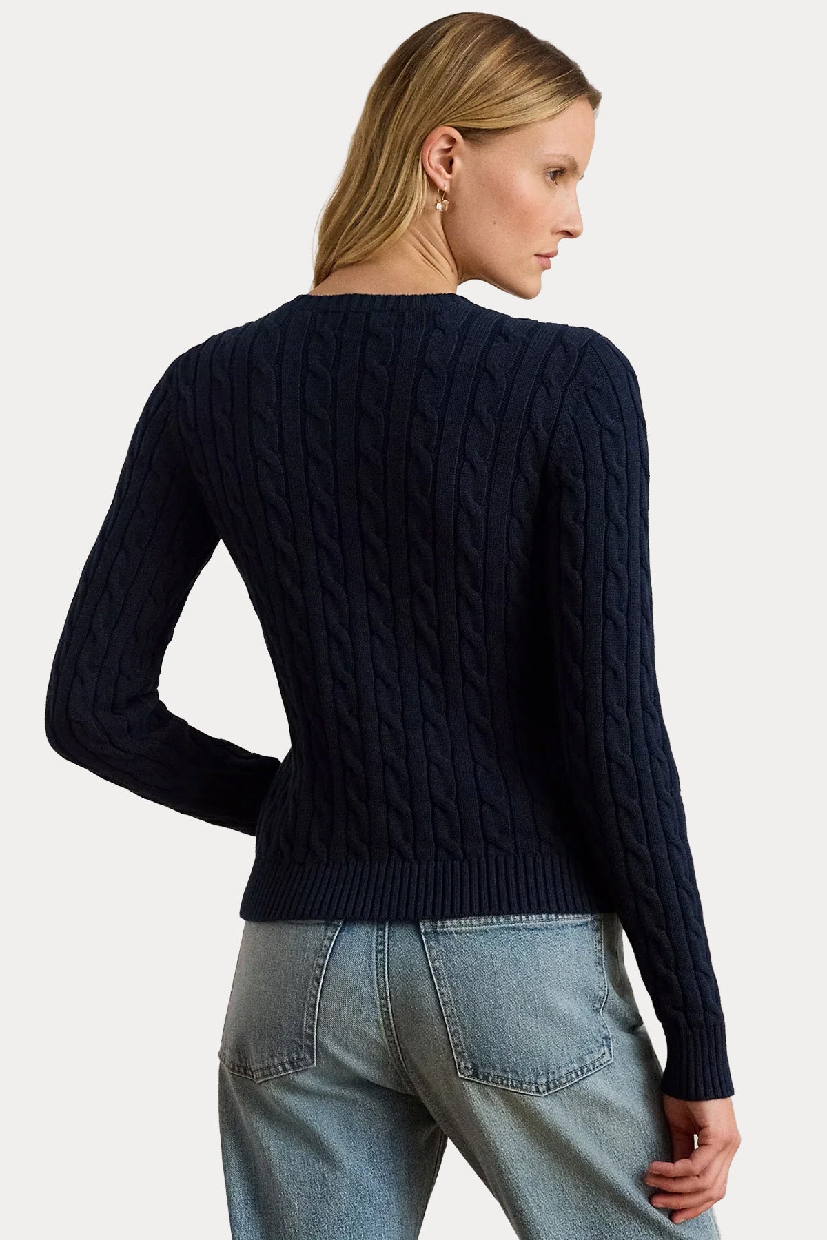 Polo Ralph Lauren Slim Fit İnce Saç Örgü Triko Ceket-Ceket-Libas
