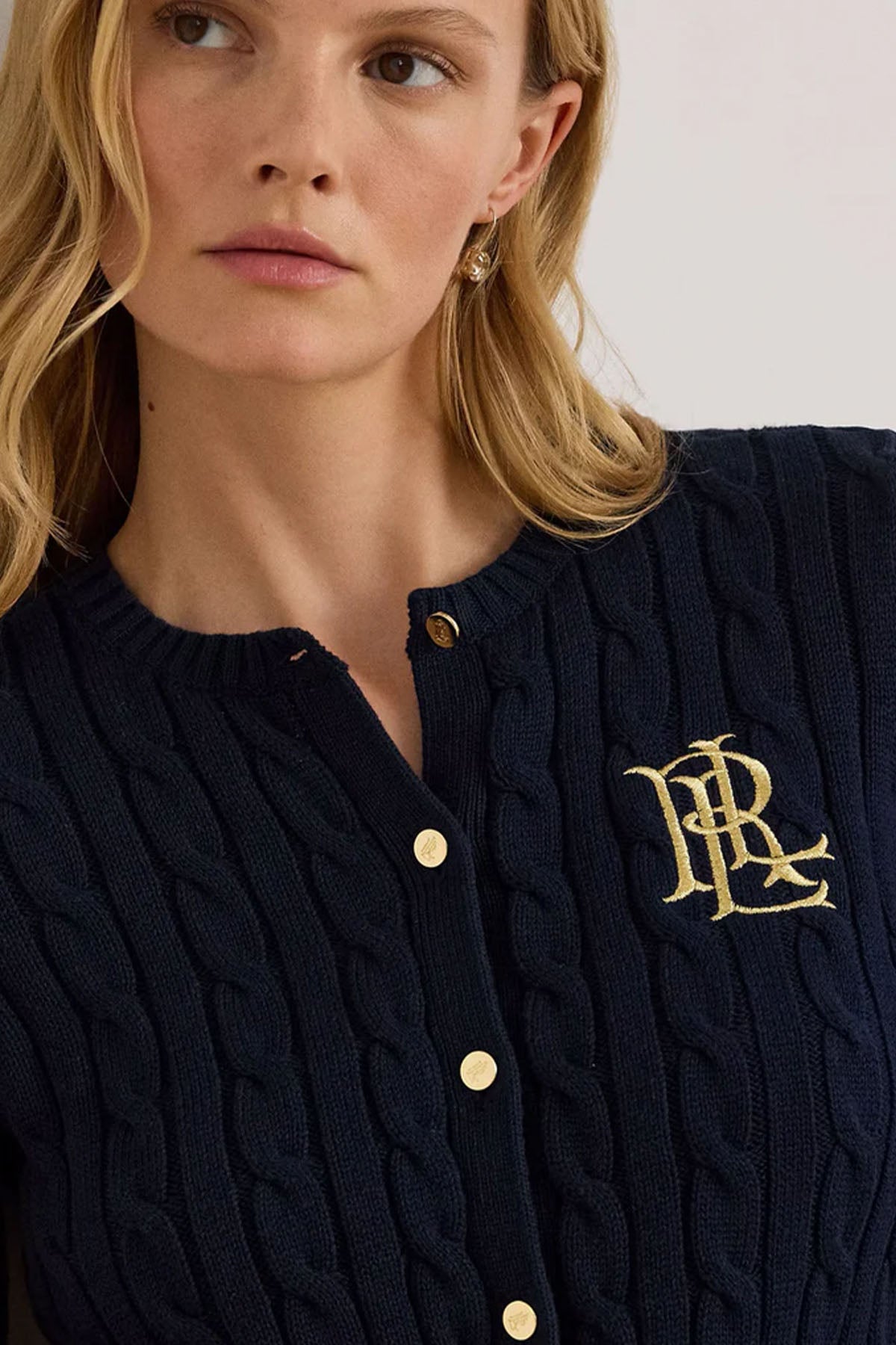 Polo Ralph Lauren Slim Fit İnce Saç Örgü Triko Ceket-Ceket-Libas
