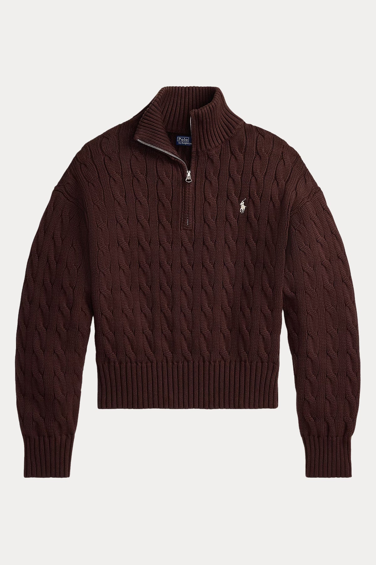 Polo Ralph Lauren Relaxed Fit Perkins Yaka Saç Örgü Triko-Triko-Libas