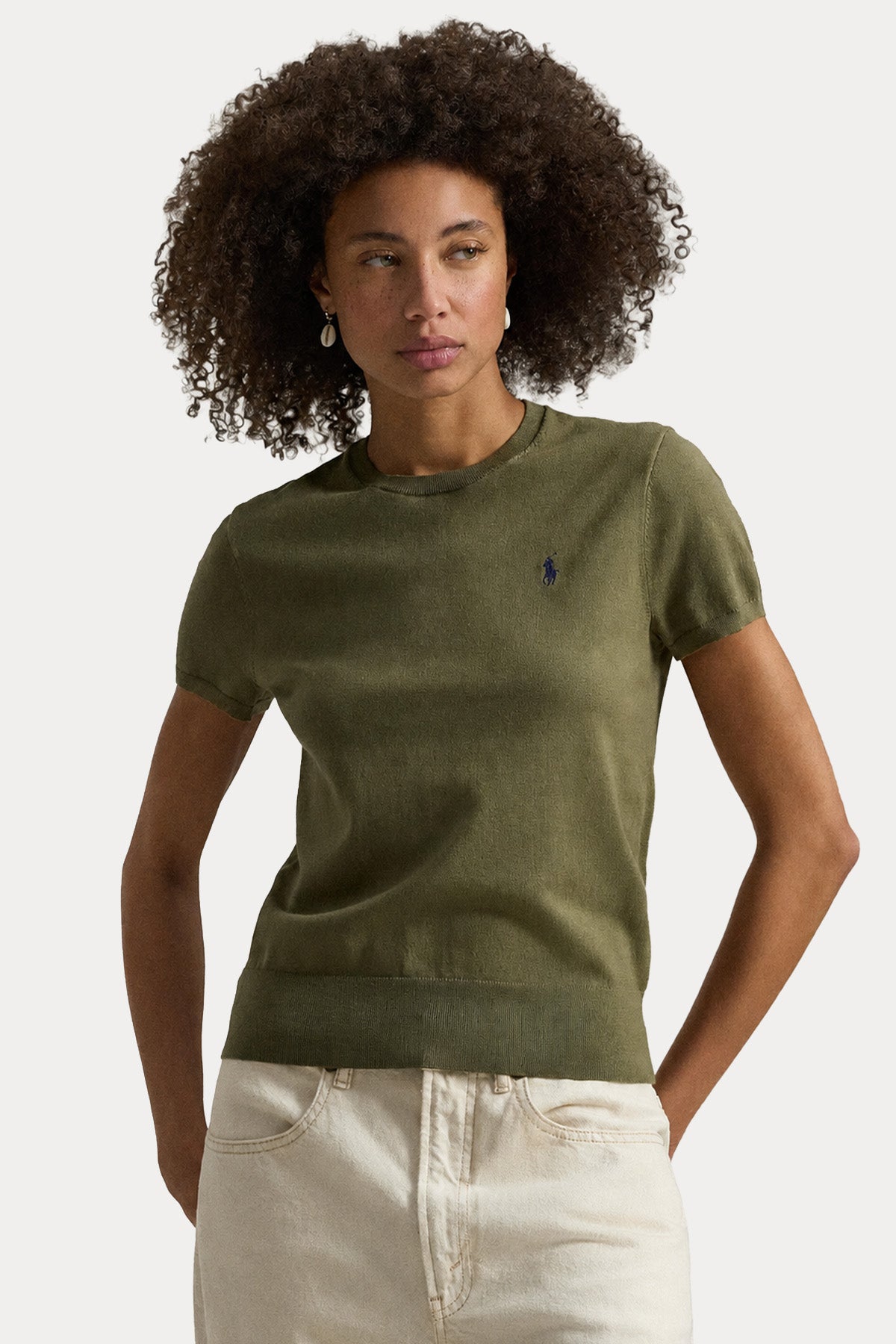 Polo Ralph Lauren Yuvarlak Yaka İnce Örgü Triko