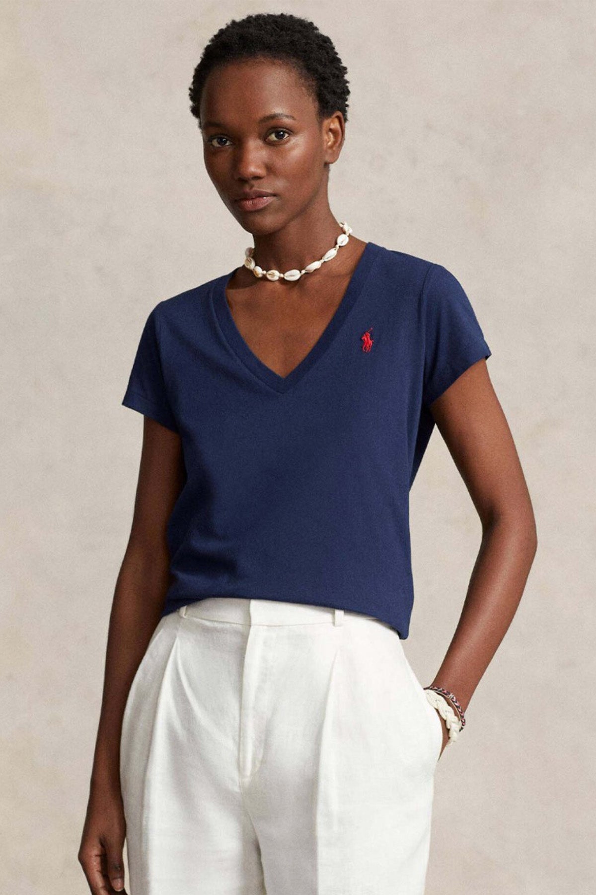 Polo Ralph Lauren Regular Fit V Yaka Pony Logolu T-shirt