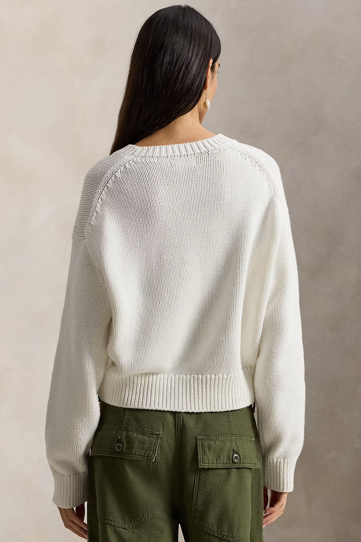 Polo Ralph Lauren Relaxed Fit Big Pony Logolu Örgü Triko-Triko-Libas