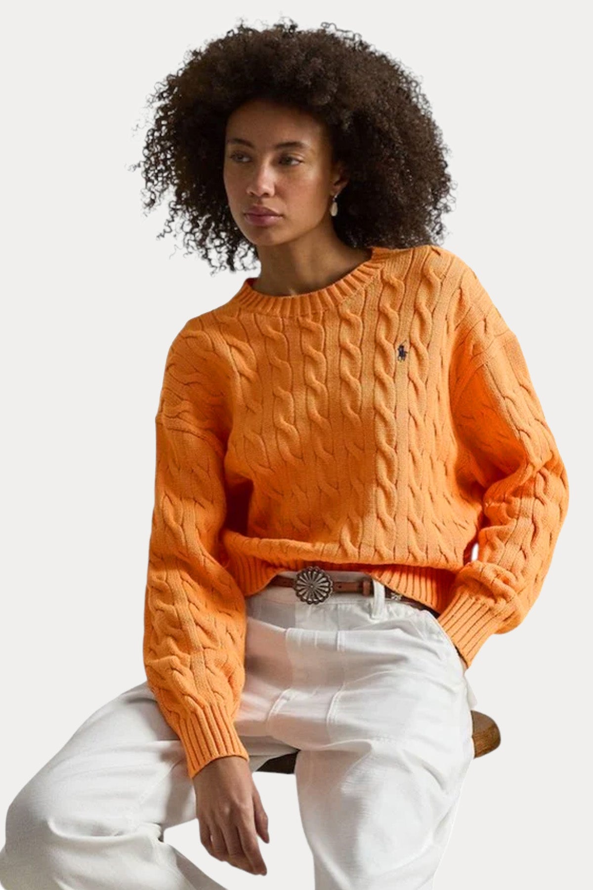 Polo Ralph Lauren Relaxed Fit Saç Örgü Triko