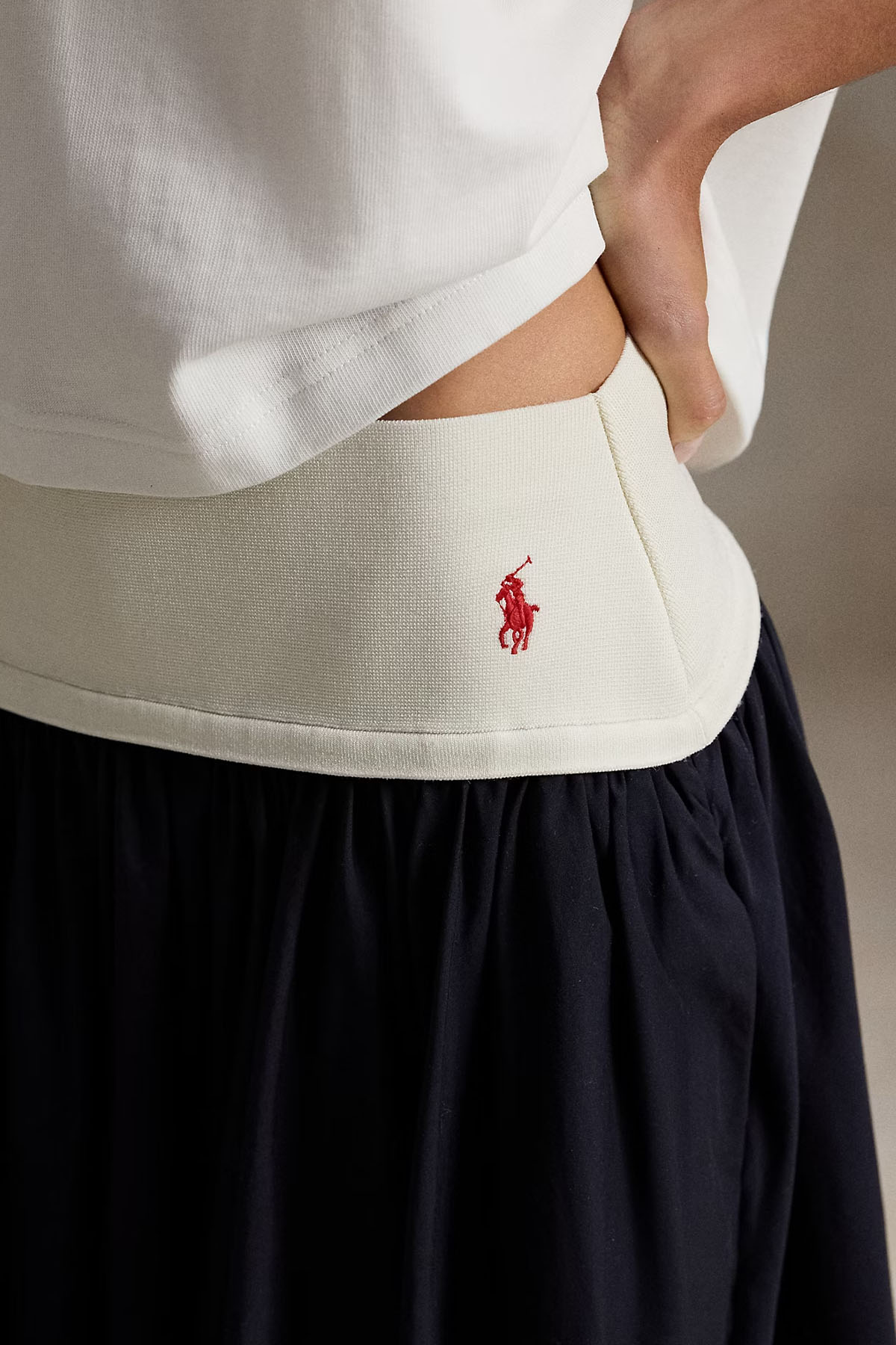 Polo Ralph Lauren Relaxed Fit Beli Bantlı Pileli Maxi Etek-Etek-Libas