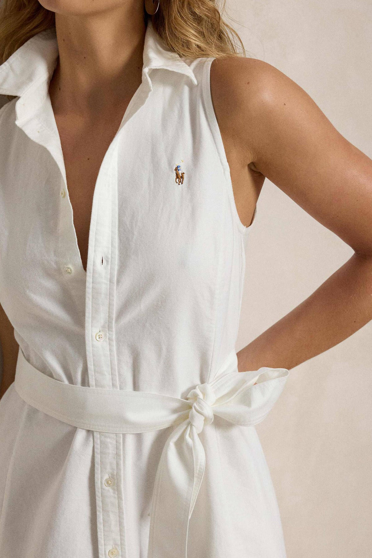 Polo Ralph Lauren Kemerli Mini Gömlek Elbise