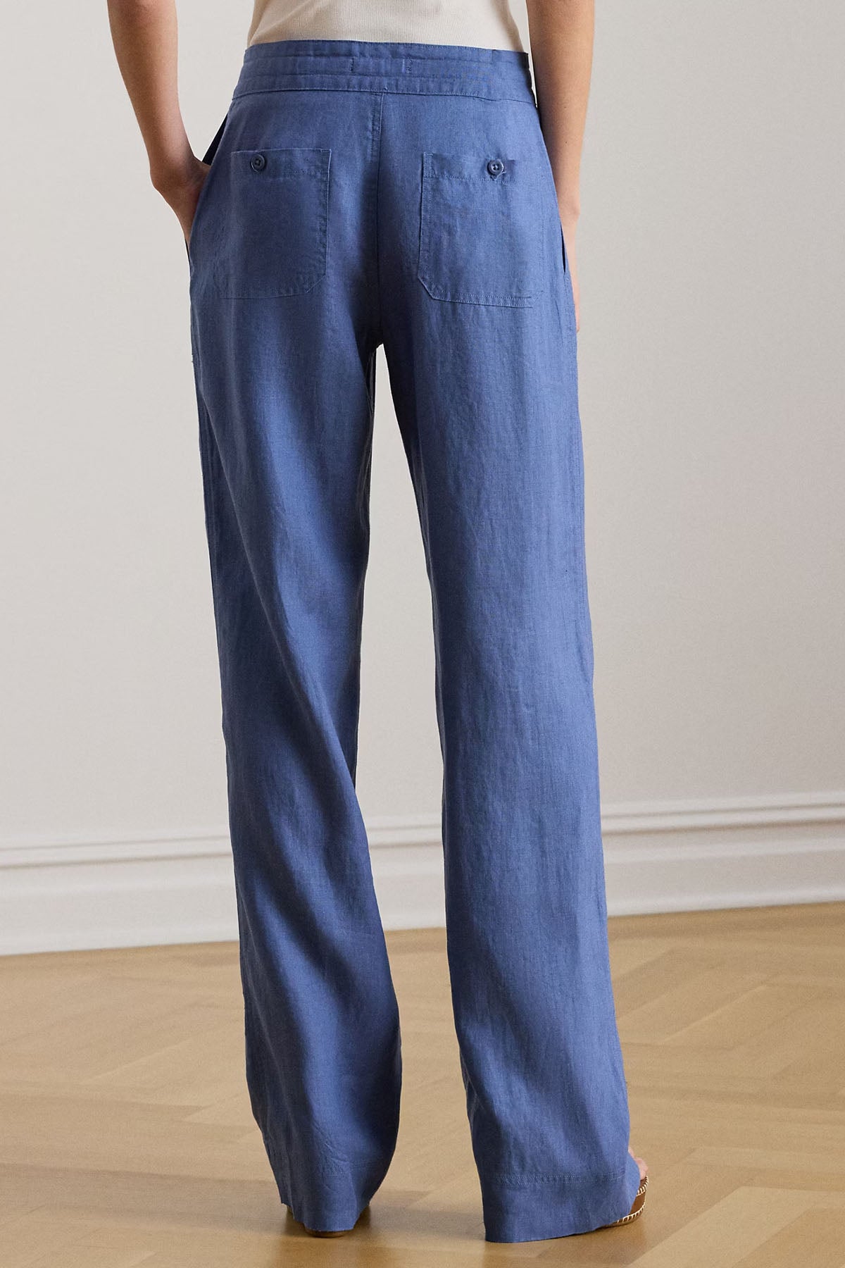 Polo Ralph Lauren Regular Fit Beli Lastikli Keten Pantolon-Pantolon-Libas