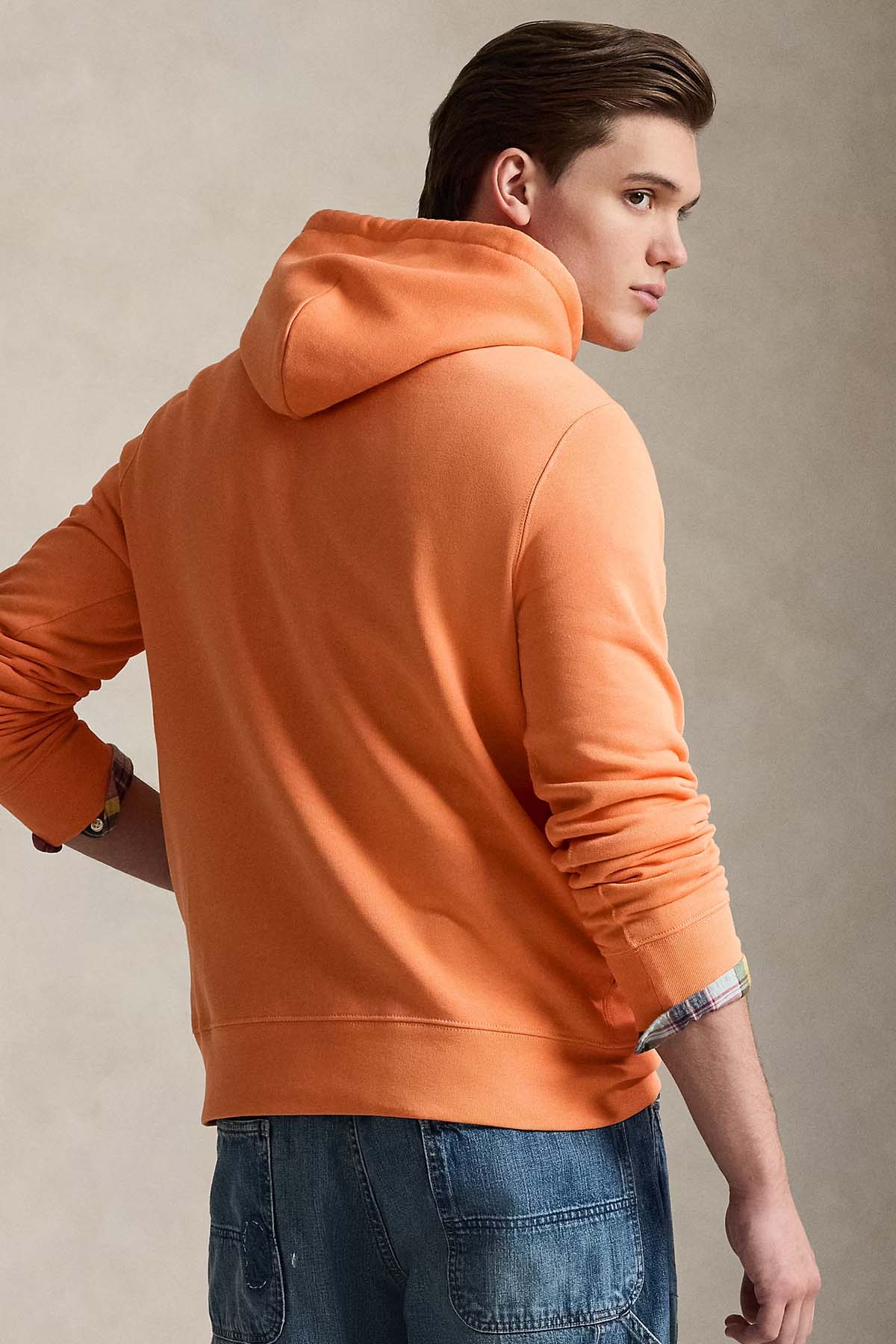 Polo Ralph Lauren Regular Fit Şardonlu Kapüşonlu Polo Bear Sweatshirt-Sweatshirt-Libas