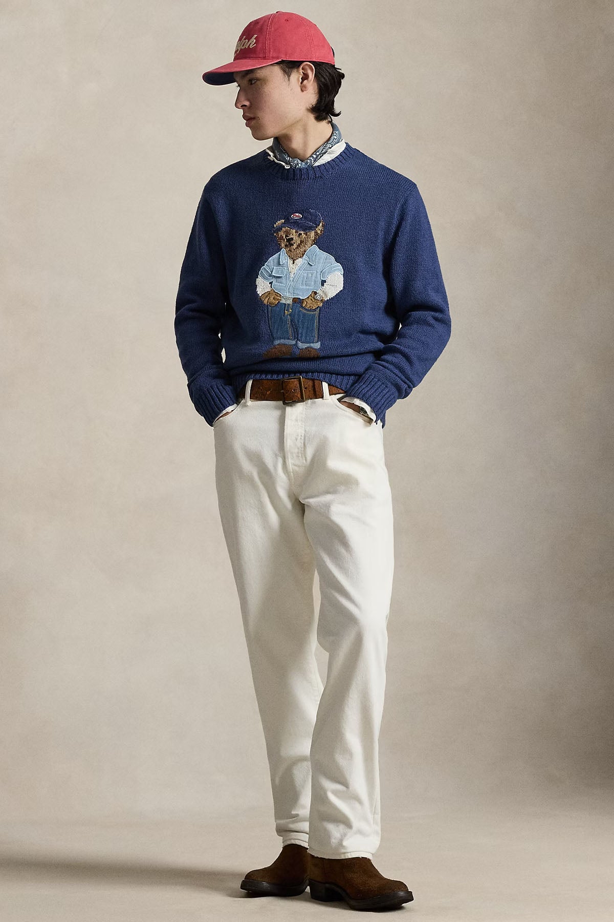 Polo Ralph Lauren Polo Bear Örgü Keten Triko