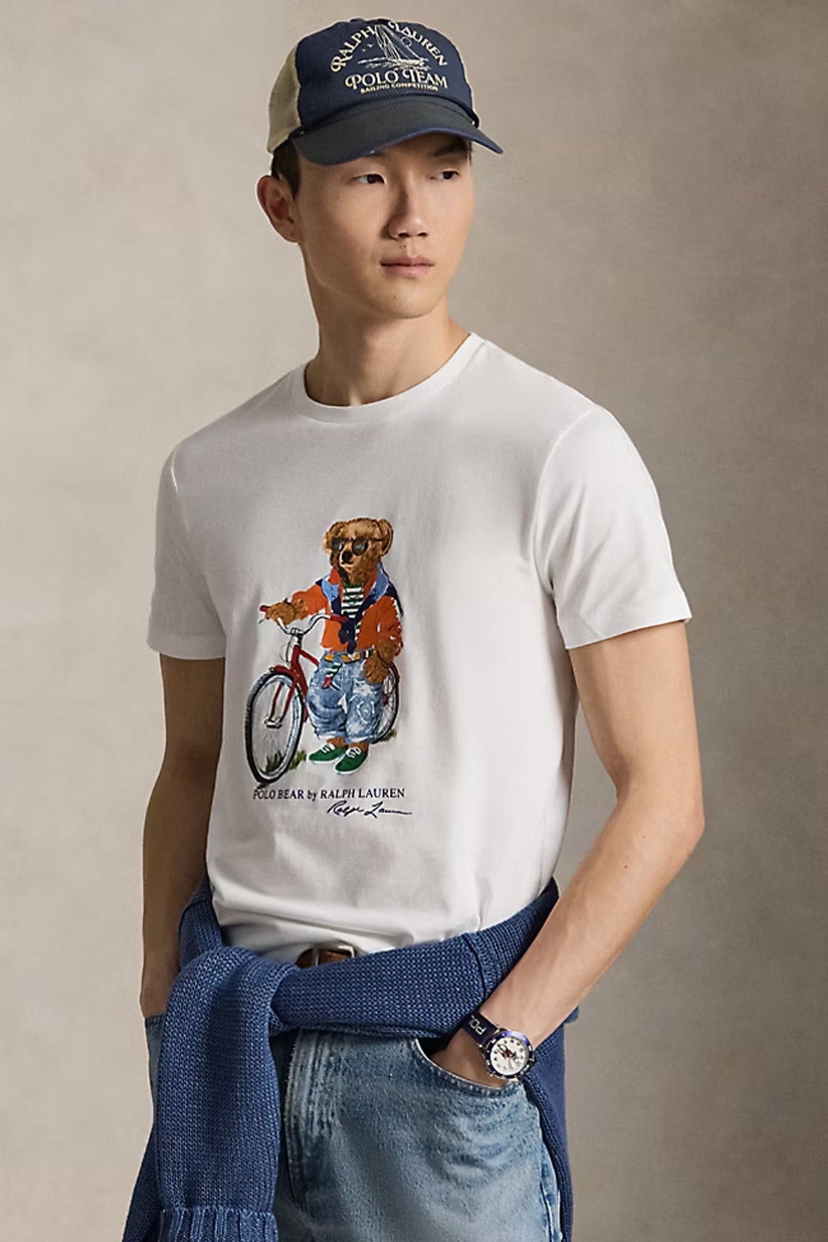 Polo Ralph Lauren Custom Slim Fit Polo Bear T-shirt-T-shirt-Libas