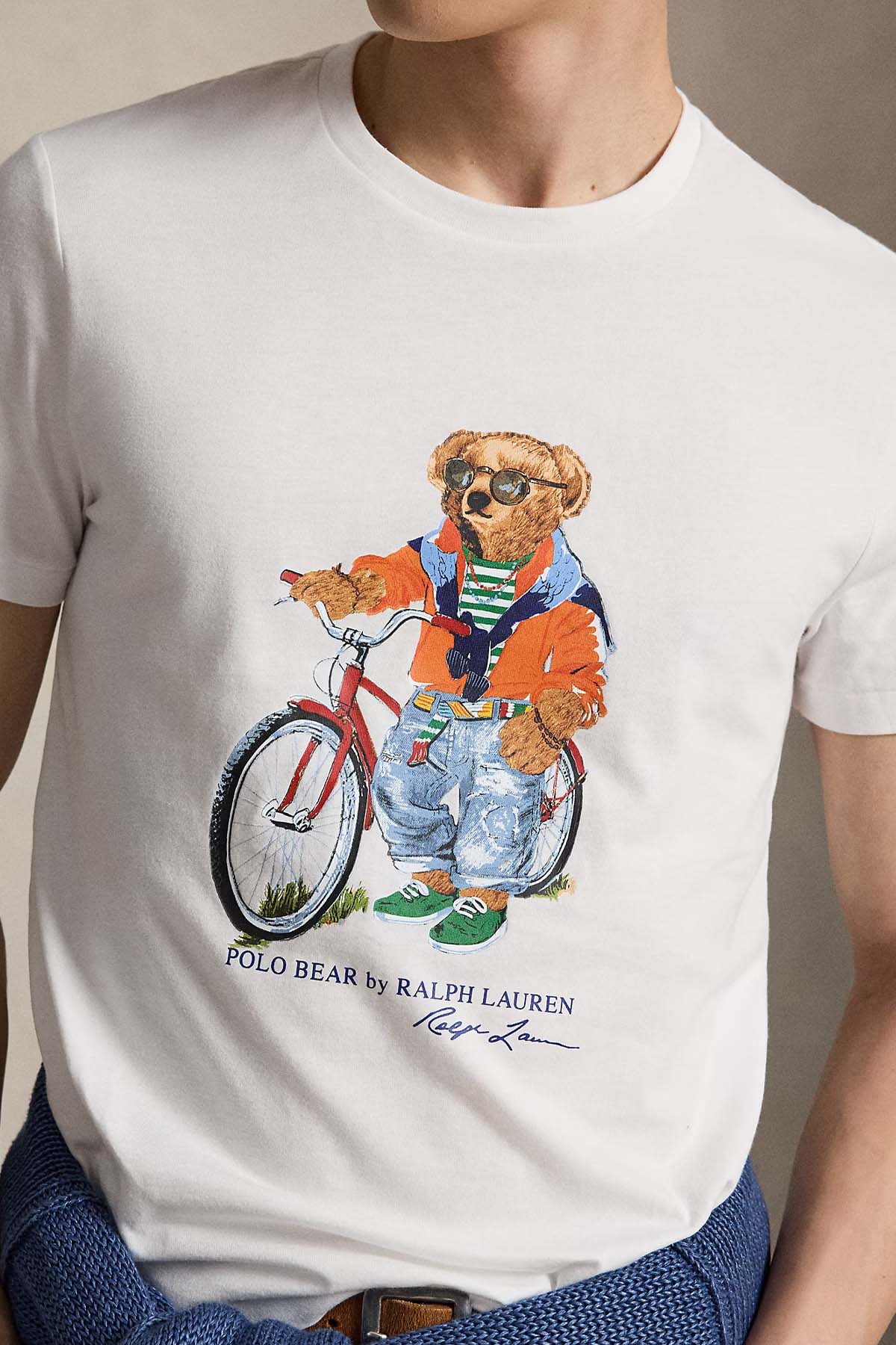 Polo Ralph Lauren Custom Slim Fit Polo Bear T-shirt-T-shirt-Libas