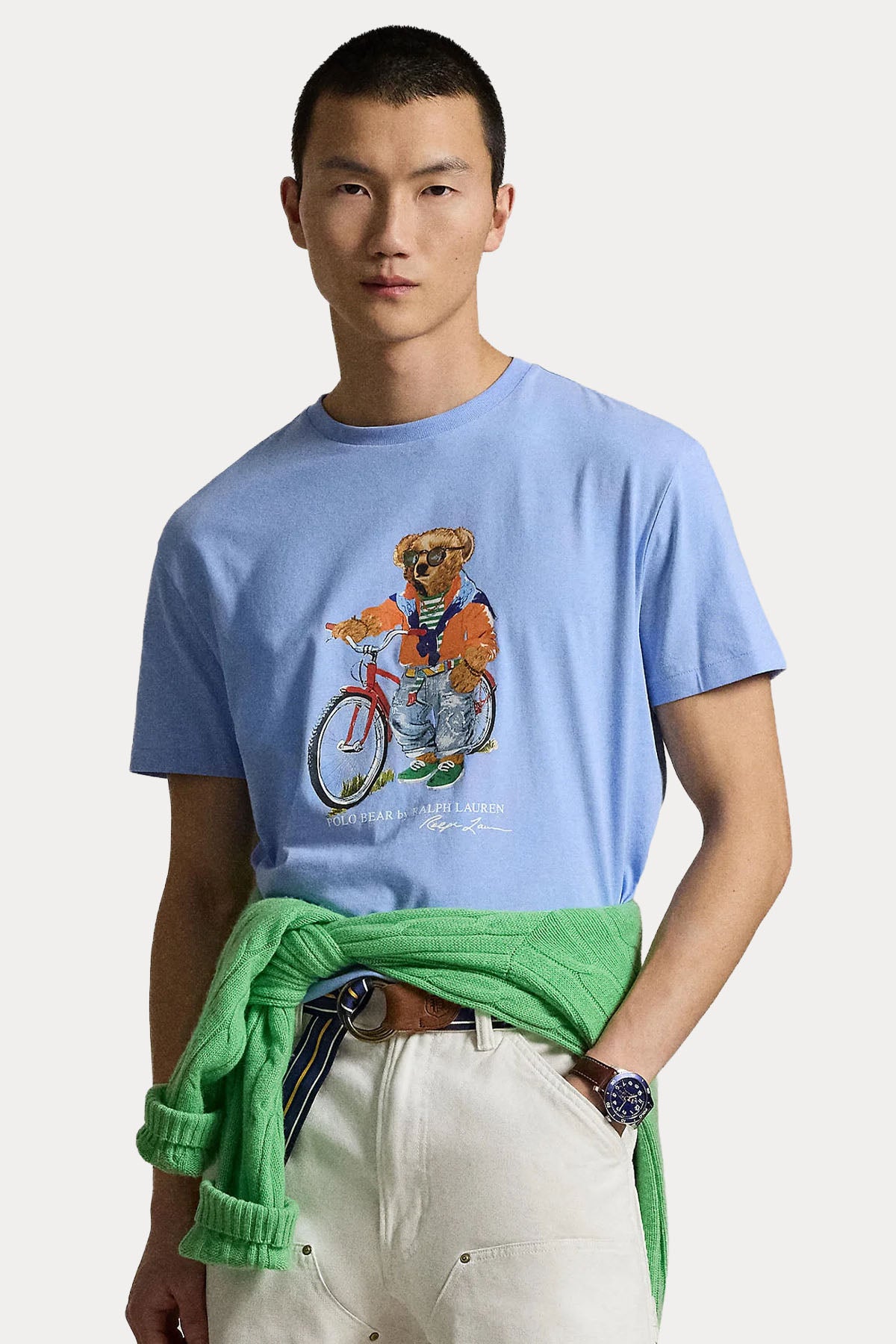 Polo Ralph Lauren Custom Slim Fit Polo Bear T-shirt-T-shirt-Libas