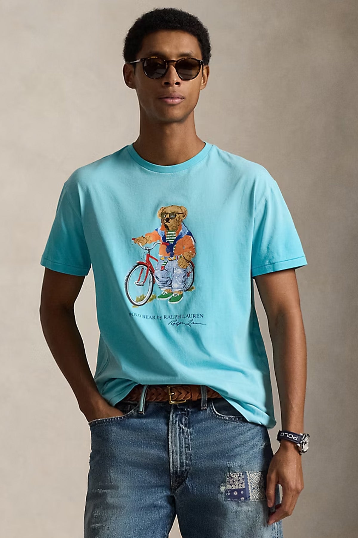 Polo Ralph Lauren Custom Slim Fit Polo Bear T-shirt-T-shirt-Libas