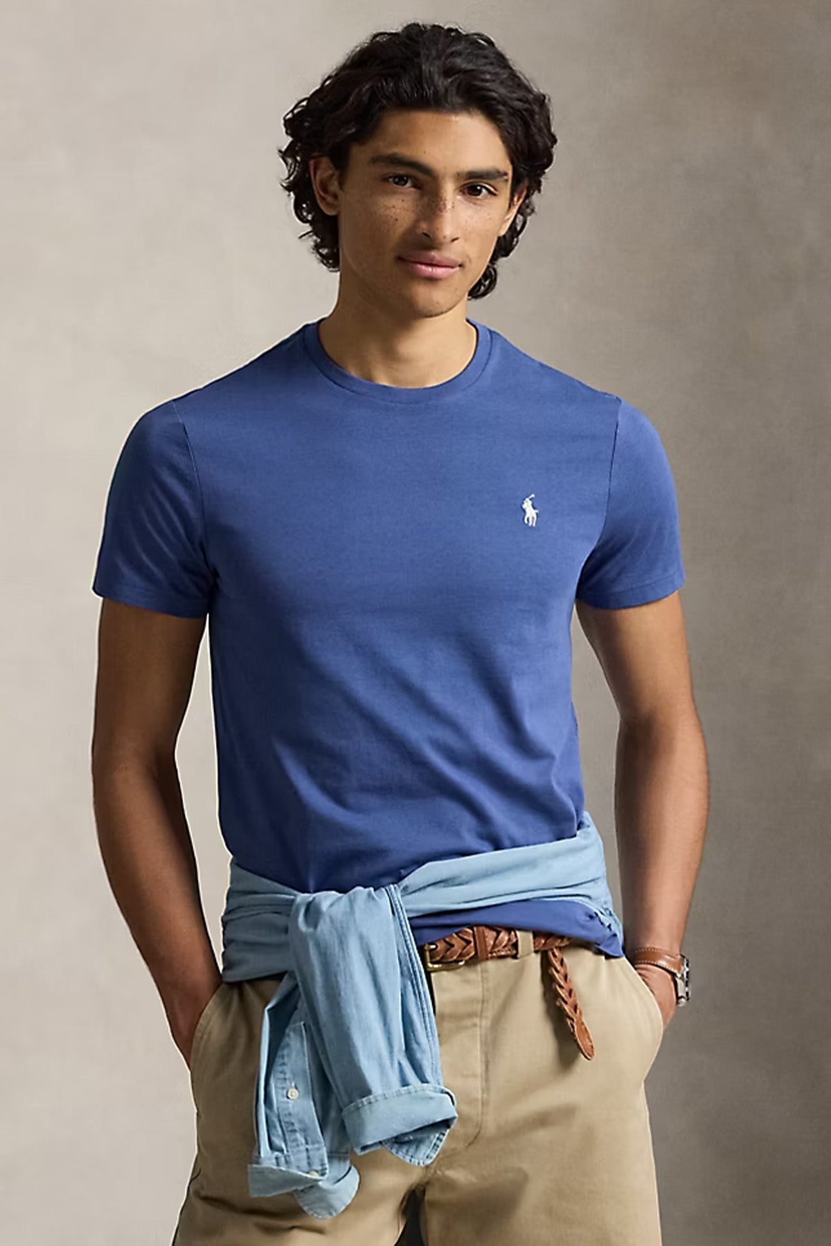 Polo Ralph Lauren Custom Slim Fit Yuvarlak Yaka T-shirt-T-shirt-Libas