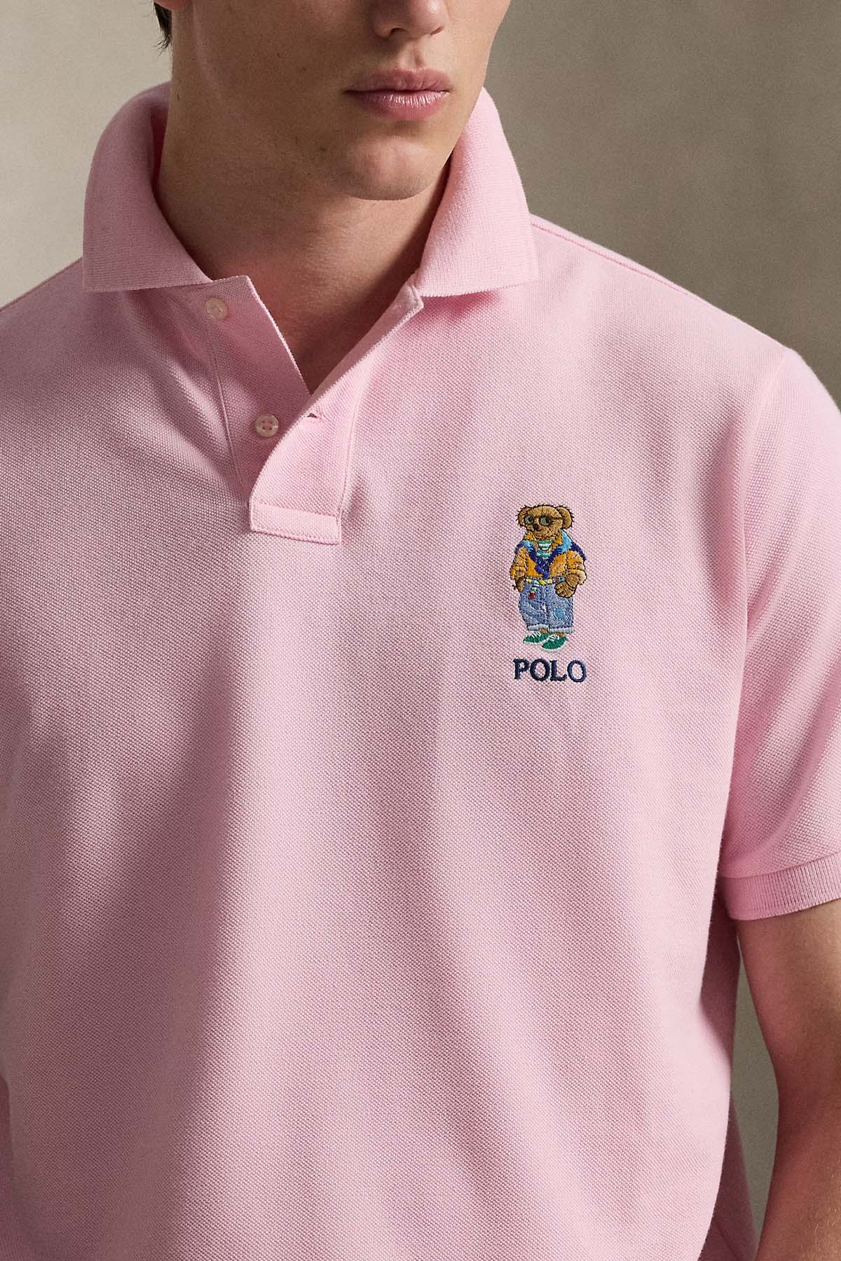 Polo Ralph Lauren Slim Fit Polo Bear Polo Yaka T-shirt-T-shirt-Libas