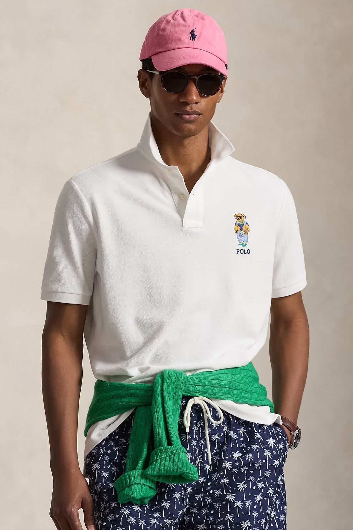 Polo Ralph Lauren Slim Fit Polo Bear Polo Yaka T-shirt-T-shirt-Libas