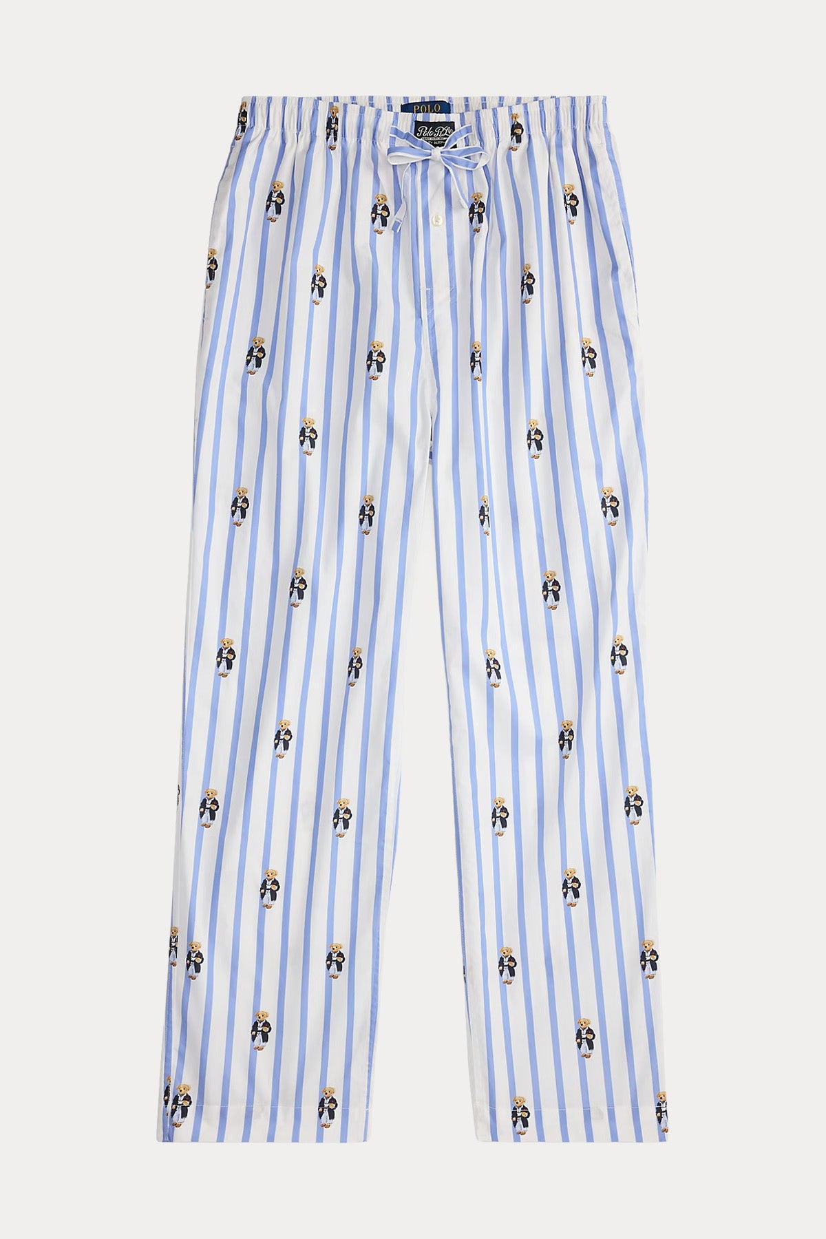 Polo Ralph Lauren Beli Lastikli Çizgili Polo Bear Pijama Altı-Pijama Altı-Libas