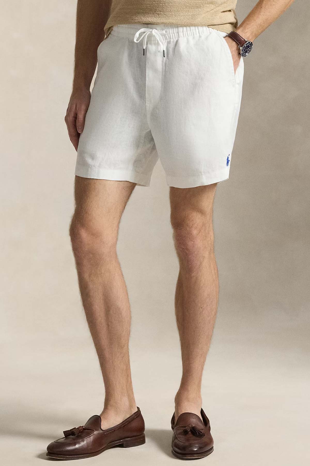 Polo Ralph Lauren Regular Fit Beli Lastikli Keten Şort-Şort-Libas