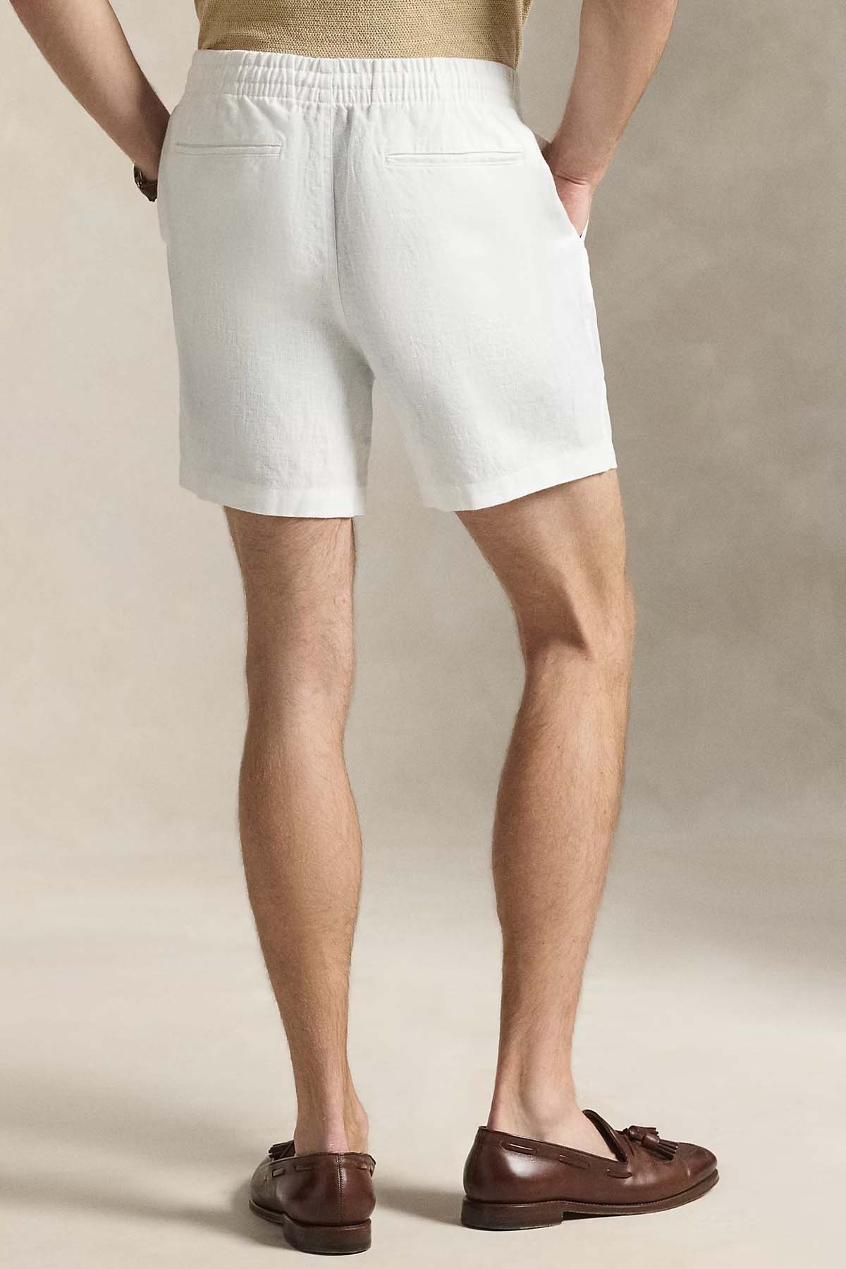 Polo Ralph Lauren Regular Fit Beli Lastikli Keten Şort-Şort-Libas