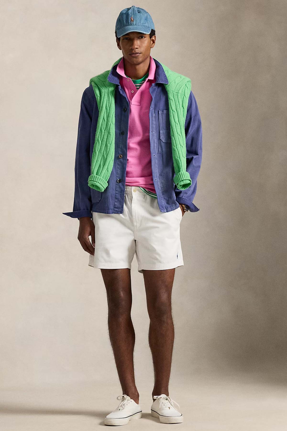 Polo Ralph Lauren Beli Lastikli Stretch Classic Fit Şort-Şort-Libas