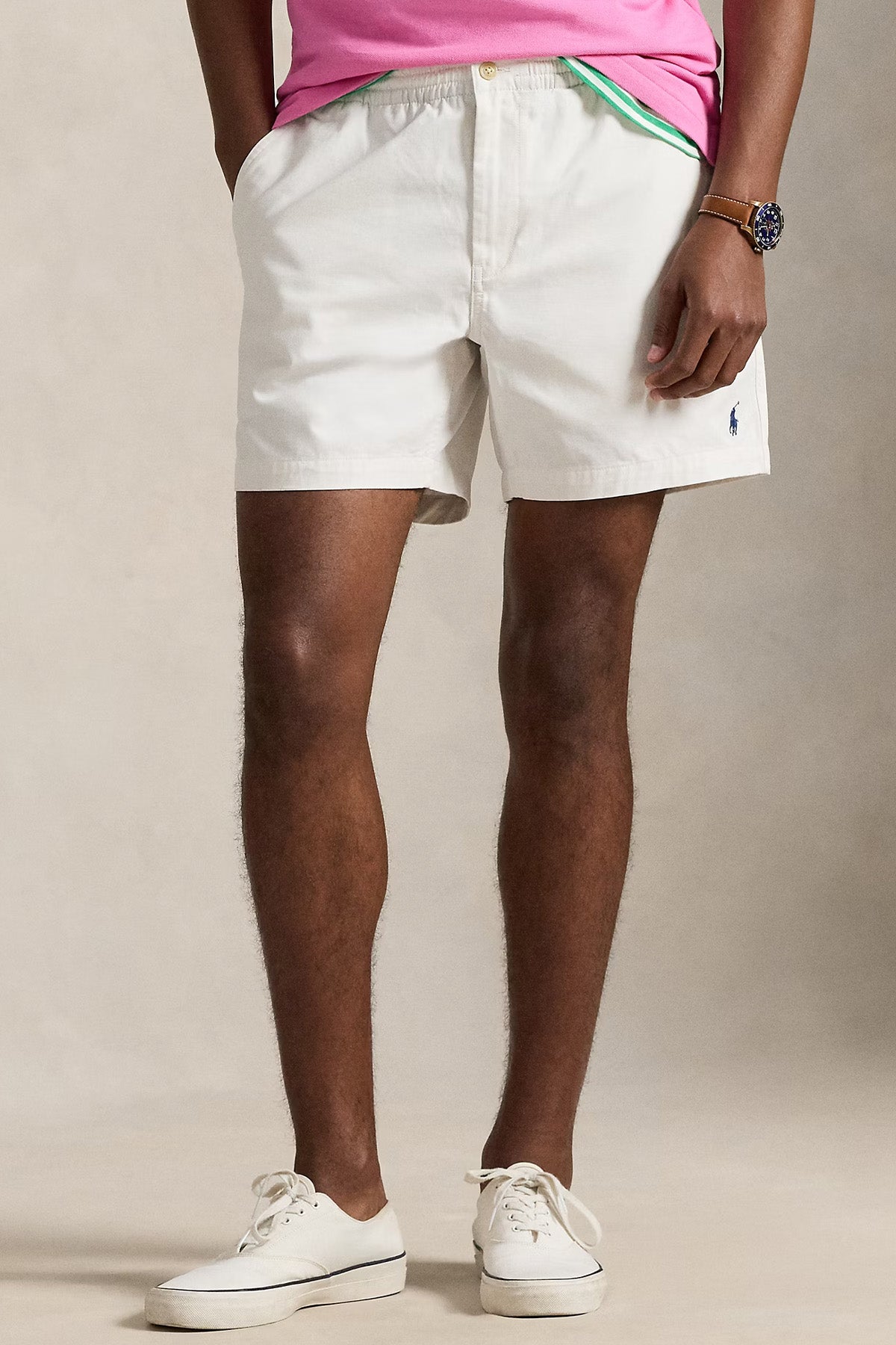 Polo Ralph Lauren Beli Lastikli Stretch Classic Fit Şort-Şort-Libas